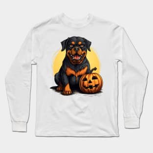 Halloween Rottweiler Dog #4 Long Sleeve T-Shirt